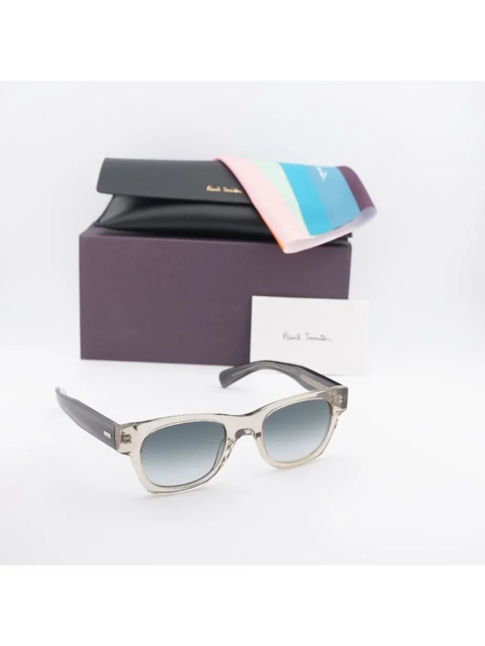 Paul Smith PSSN097 HIGHGATE 278 Square Sunglasses - Sand  / Blue